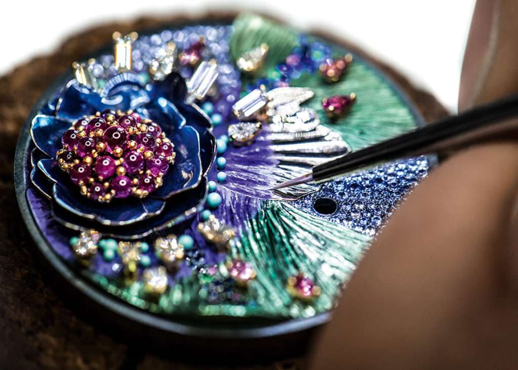Наручные часы Dior - Миниатюрный сад на циферблате