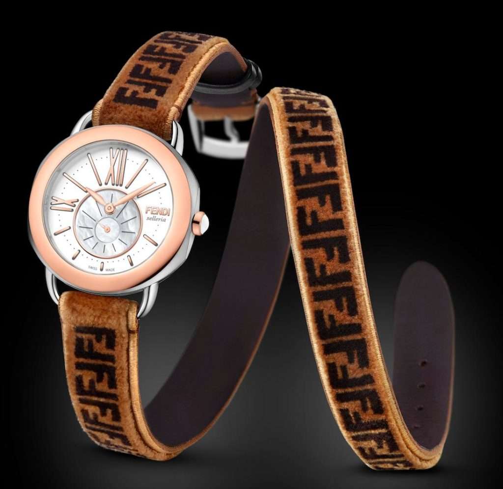 Швейцарские часы Selleria с роскошным узором Fun Fendi